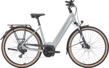 PEGASUS SOLERO EVO 9 dames lage instap grijs Elektrische fietsen damesfiets 45 cm