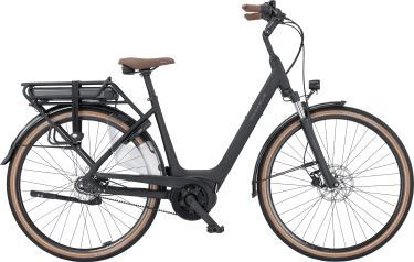 PEGASUS SIENA E7F Belt dames lage instap zwart Elektrische fietsen damesfiets 45 cm