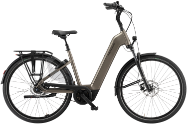 PEGASUS Ravenna EVO 7F Belt dames lage instap grijs Elektrische fietsen Volwassen fiets 45 cm