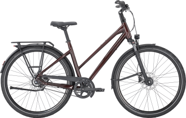 PEGASUS PREMIO SL 8 Belt dames sportief donkerrood Stadsfietsen damesfiets 50 cm