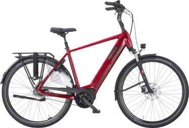PEGASUS RAVENNA EVO 7F Belt heren rood Elektrische fietsen herenfiets 50 cm