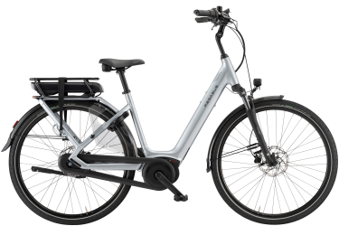 PEGASUS Siena E7F Plus dames lage instap zilver Elektrische fietsen Volwassen fiets 45 cm