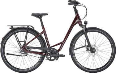 PEGASUS PREMIO SL 8 Belt dames lage instap donkerrood Stadsfietsen damesfiets 45 cm