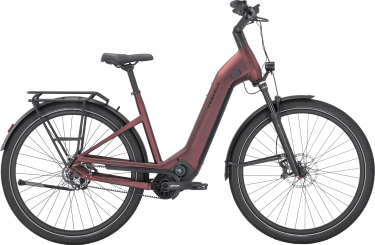 PEGASUS ESTREMO EVO 12 Lite dames lage instap donkerrood Elektrische fietsen damesfiets 50 cm