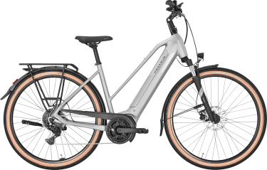 PEGASUS SOLERO EVO 9 dames sportief grijs Elektrische fietsen damesfiets 45 cm